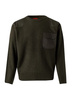 Sweter mundurowy khaki - M
