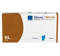 Rękawice nitrylowe niebieskie Abena - XL