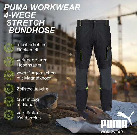 Spodnie 4-Way Stretch Puma Workwear 30-1851 - 48